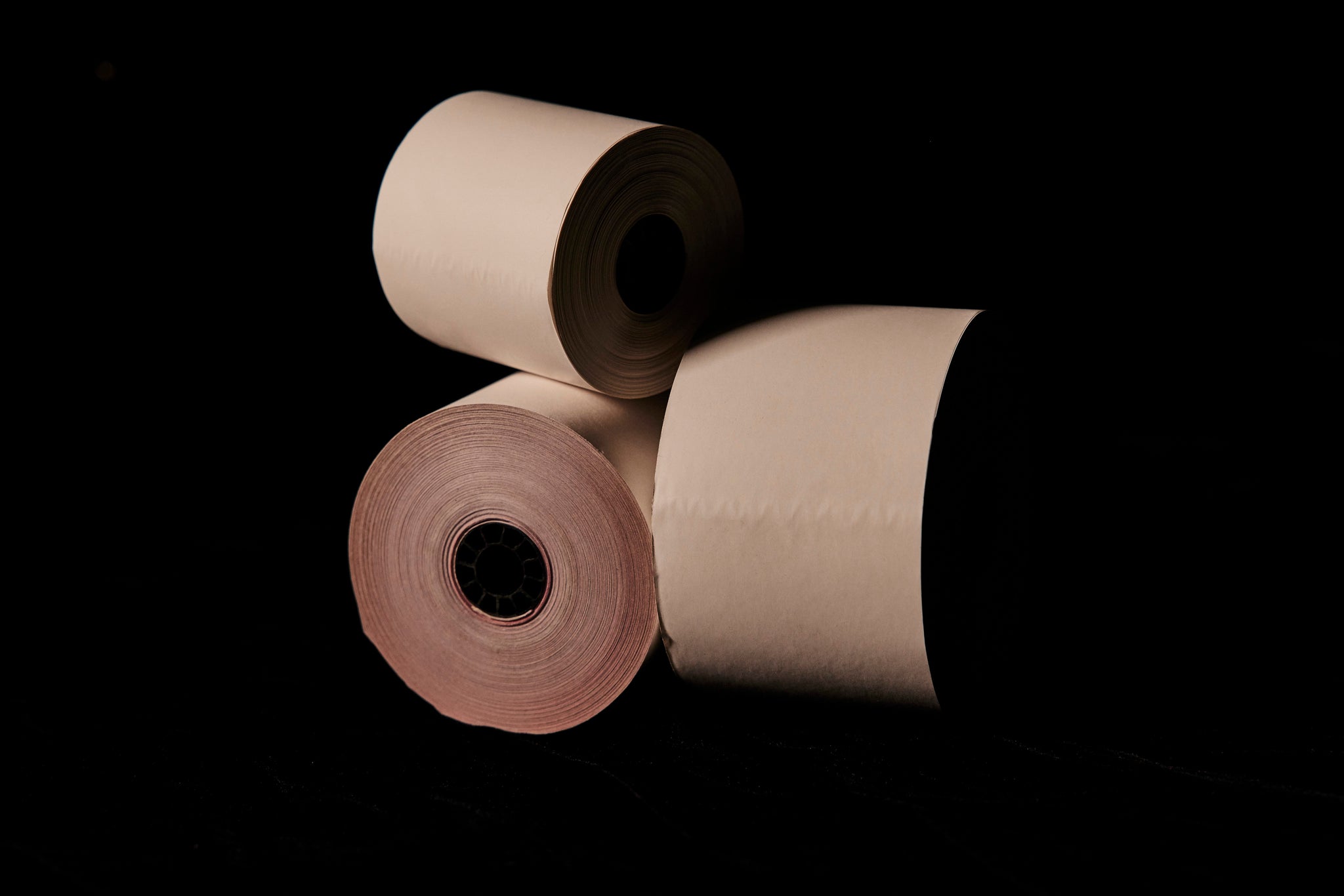 3" X 95' Carbonless Kitchen Printer Paper Rolls - 2-Ply White/Canary, 50 Rolls Per Case